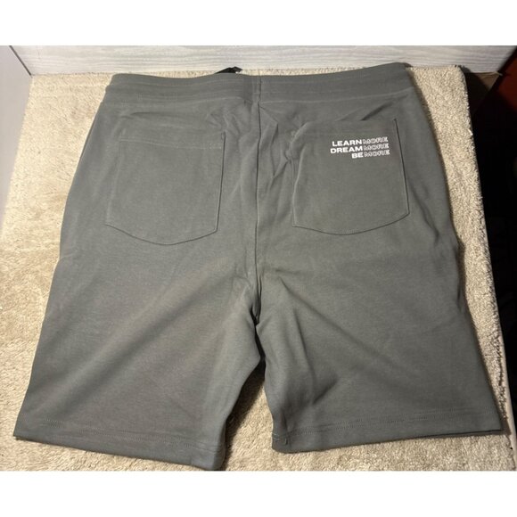 Alphalete Core Shorts Mens Essential Concrete Gray Lg Logo Pocket - Picture 5 of 9